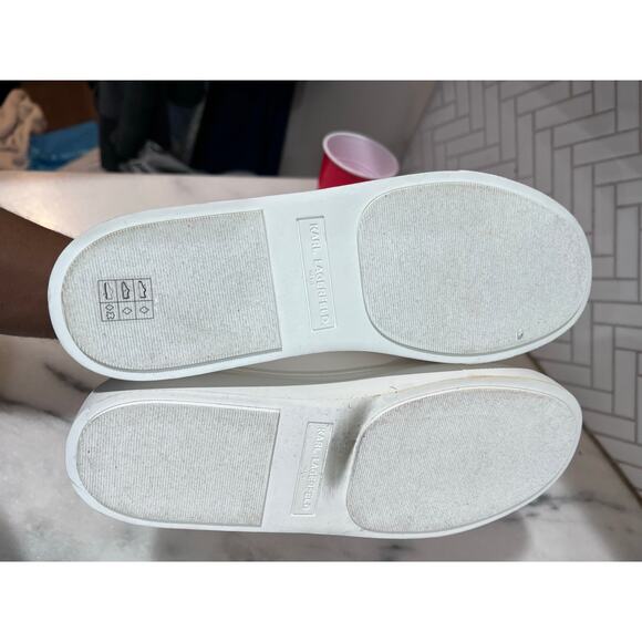 Karl Lagerfeld Paris Caraby Women’s 6.5 Sneakers White Black KL456609 - Picture 12 of 12